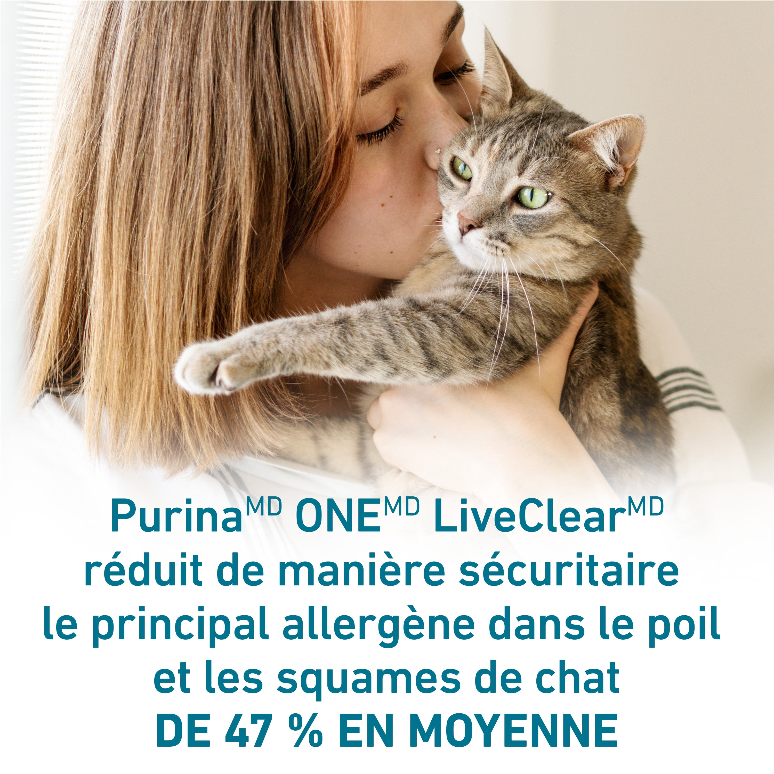 Purina ONE LiveClear Allergen-Reducing Formula With Real Chicken, Dry Cat Food, 1.36 kg