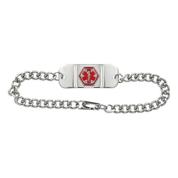 Apothecary Products Heart Patient Bracelet, Raised Medical Alert Symbol