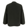 thumbnail image 3 of Women's Turtleneck Long Sleeve Ribbed Knit Pullover Sweater Jumper Top (Green S), 3 of 4