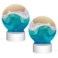 thumbnail image 2 of Balery Beach Pattern Acrylic Night Light Gift with 3 Color ModesTouch-Sensitive LED Lamp Perfect Gift for Mother's Day, Birthday, or Christmas, 2 of 9