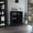 Black, variant on Gray Bar Cabinet With Ample Room For Wine And Drinking Accessories Storage Six Top Decor