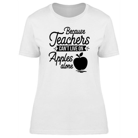 Teachers And Apples T-Shirt Women -Image by Shutterstock, Female XX-Large
