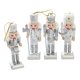 thumbnail image 4 of Figura de Cascanueces colgante, 4 piezas, figura de Cascanueces, decoraciones navideñas colgantes, 4 of 9