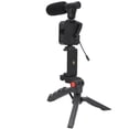 thumbnail image 2 of Fosa Professional Smartphone Vlog Kit Video Shooting Photography Suit With Phone Clip Holder Desktop Tripod LED Fill Light Microphone, 2 of 8