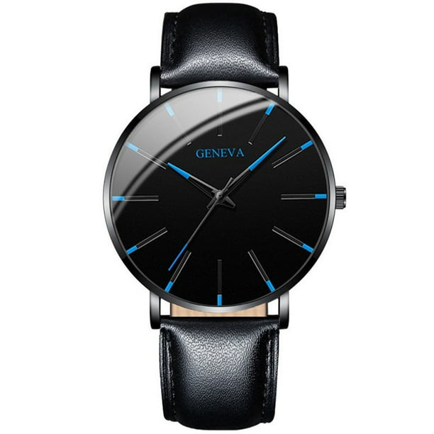 Relojes De Cuarzo De Negocios De Acero Inoxidable Geneva Simples Para Hombre Walmart en linea