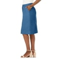 thumbnail image 3 of Jessica London Women's Plus Size Stretch Cotton Chino Skirt, 3 of 4