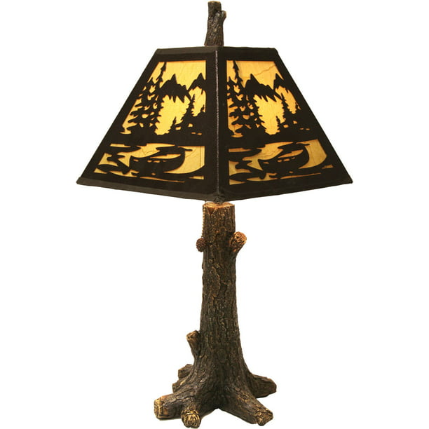 River S Edge Rustic Tree Table Lamp 484, Diy Rustic Table Lamps
