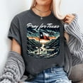 thumbnail image 3 of Pray For Texas Hill Country Stronger Support Texas Flooding T-Shirt, Men's And Women's Graphic Tee 100% Cotton by TBun, Full Sizes S-5XL, 3 of 5