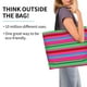thumbnail image 2 of Balery Colorful Mexican Stripes Bolsa Tote Estilo Estético con Cremalleras, Bolsa de Hombro, Bolsa de Compras Grande y Plegable, 2 of 8