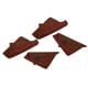 thumbnail image 2 of 4 Uds toallas de microfibra de doble cara toallas de secado de microfibra para coche cocina baño marrón, 2 of 5