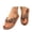 slippers 86#Brown, variant on Womens Slippers Summer Casual Solid Color Non Toe Post Platform Flip Flops Comfortable Breathable Beach Slippers,Brown