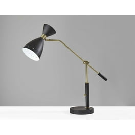 Brass Cinch Black Metal Adjustable Desk Lamp Brass Cinch Black Metal Adjustable Desk Lamp