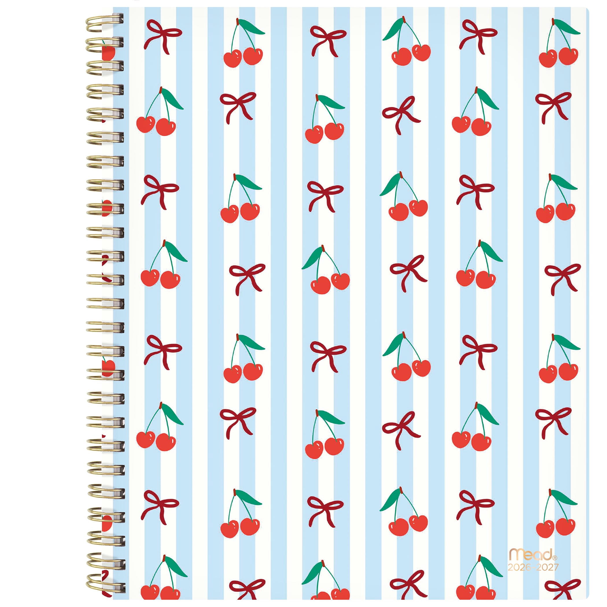 2026-2027 Mead Cherry Bows Large Weekly and Monthly Academic Year Planner