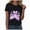 R226-Black, variant on Halloween T Shirt Women Crew Neck Short Sleeve Cute Bow Ghost Graphic T Shirts - Spooky Print Loose Top Funny Fashion Clothes,Grey,XXL