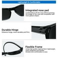 thumbnail image 5 of TINHAO Fit Over Glasses Sunglasses for Men Women Small Glasses Driving Polarized 100% UV Protection Lens, 5 of 7