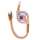 thumbnail image 1 of en malasia, país de amor Cable de carga telescópico múltiples USB tres en uno, 1 of 3