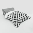 thumbnail image 2 of Ambesonne Abstract Bedding Set 4 Pcs, Modern Circles, Queen, Charcoal Grey and White, 2 of 2
