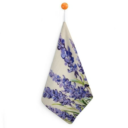 

Orinice Lavender Flowers Reusable Hand Towels Ultra-Fine Fiber Kitchen Essentials 11.8x11.8in Pack of 2 1pcs