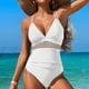 thumbnail image 4 of WILLBEST Traje de Baño Mujer Dos Piezas 2025, Traje de Baño de Color Liso para Mujer, Traje de Baño Integrado con Tirantes Huecos, 4 of 6