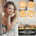 thumbnail image 2 of S'Mores Station, Farmhouse S'mores Bar Holder, Smores Caddy, Smores Accessories Organizer, Smores Supplies Container, Smores Maker Box for Smores Kit, 2 of 11