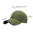 thumbnail image 2 of Gorra clásica de algodón de perfil bajo para hombre y mujer, gorra de béisbol ajustable, 2 of 5