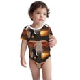 thumbnail image 2 of Xecao Elephant Sunset in Kenya Pattern Baby Climbing Bodysuit Short Sleeve Onesie Unisex 0-12 Months Baby Shirt Newborn Outfits Crotch snap design-18 Months, 2 of 6