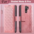 thumbnail image 1 of For Xiaomi Redmi Note 8 Pro Case Leather Wallet Phone Case for Redmi Note 8 Pro Case Redmi Note 8 Pro Cover Flip Coque Fundas Style 1 Pink Redmi Note 8 Pro, 1 of 6