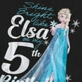 thumbnail image 3 of Frozen  Adult Bright Like Elsa 5th Birthday T-Shirt, 3 of 6