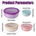 thumbnail image 3 of RUIG Plastic Mixing Bowl Set with Lids for Kitchen, Lightweight Storage Bowls, Large Salad Bowls for Baking, Prepping, Cooking and Serving Food, Dishwasher & Microwave Safe, 3 of 9