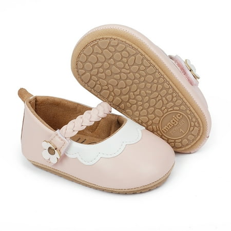 

TOWED22 Baby Sneaker Girls Single Shoes First Walkers Shoes Toddler Sandals Princess Shoes Pink