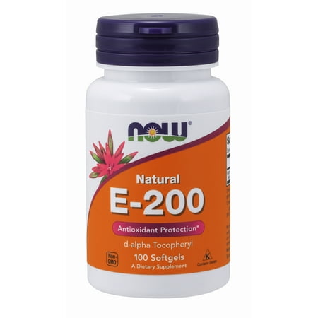 - NOW Supplements, Vitamin E-200 IU D-Alpha, 100 Softgels