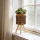 thumbnail image 5 of Soporte de madera para macetas | Estante escalonado para plantas de interior con almacenamiento para balcón | Estante decorativo para plantas en maceta, 5 of 6