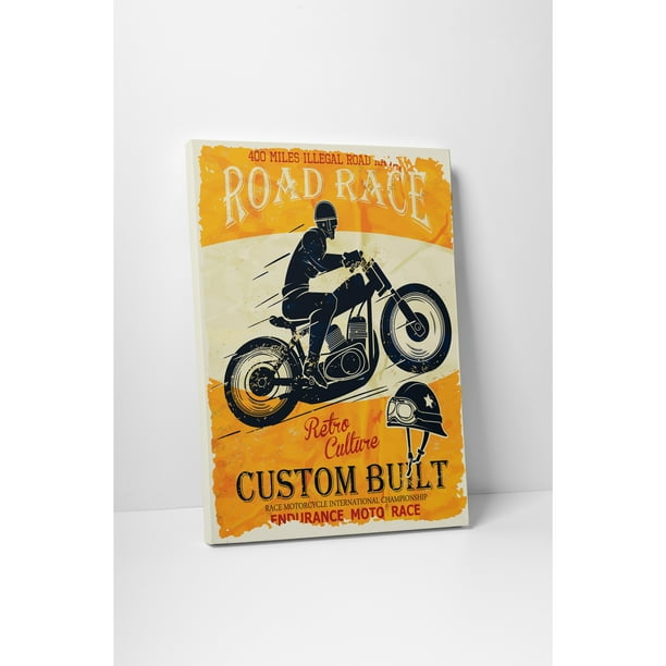 Pingo World Motorcycle Pop Art 'Road Race' Gallery Wrapped ...