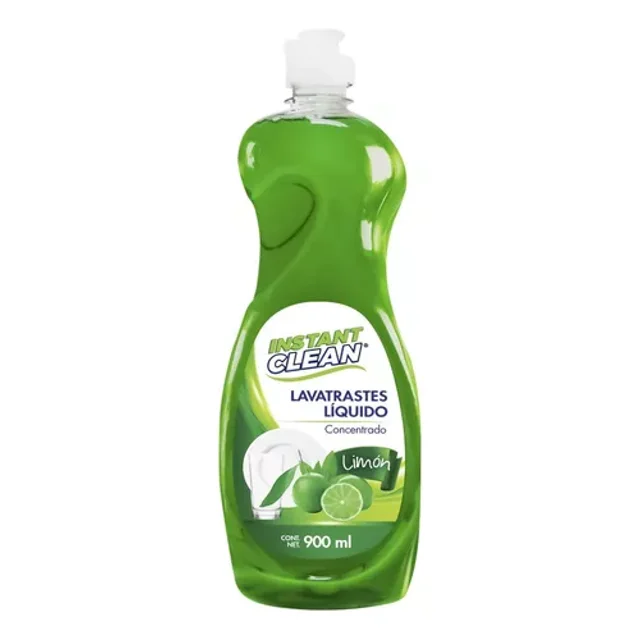 Lavatrastes Liquido Instant Clean, Aroma Limón, 900 ml