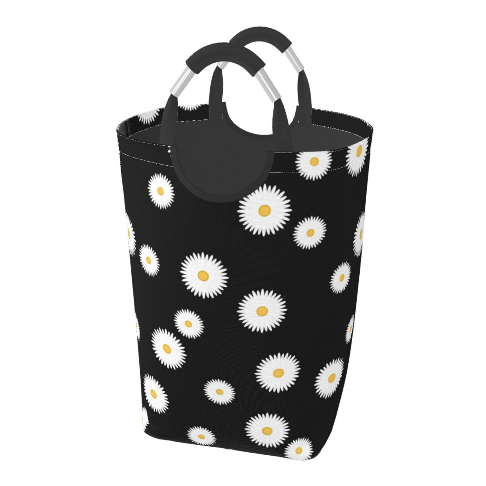 Chrysanthemum Series Rectangle Laundry Basket,Collapsible Folding Tall