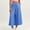 Blue high waisted capri pants for women a1, variant on Cagogo Women's High Waisted Capri Pants Wide Leg Plaid Casual Streetwear Loose Trousers with Pockets Travel Summer Outfits, Hot Pink L