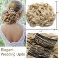 thumbnail image 3 of Benehair Messy Curly Hair Bun Easy Stretch Chignon Hair Extensions Clip in Updo Hairpiece Cover Ponytail Scrunchie for Women Wedding, 3 of 11