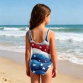 thumbnail image 5 of Grbisyd 4th July Swimsuits for Girls Patriotic Star Striped Crew Neck Bathing Suits Independence Day Kids One Piece Swimsuits, 5 of 6