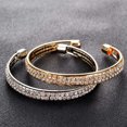 thumbnail image 2 of QQTDFG 925 Silver Gold Bracelet Bangle Cuff Women Cubic Zirconia Wedding Jewelry Gifts-Gold, 2 of 7