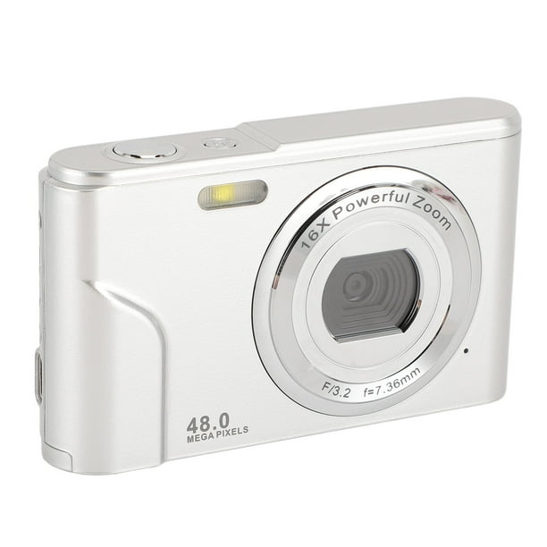Cámara Digital 1080P, Cámara Digital De Apuntar Y Disparar Pantalla De 2,4 Pulgadas ABS Para Fotografía Para Niños Adultos