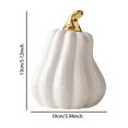 thumbnail image 3 of DVKOVI White Ceramic Pumpkin Decorations Halloween Thanksgiving Pumpkins Decor for Farmhouse Table Centerpiece A One Size, 3 of 7