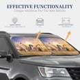 thumbnail image 4 of Haiem Wildlife Protection Car Windshield Sun Shade (2 Pieces) Foldable Windshield Sun Shade Car Accessories for Truck SUV Pickup-Large, 4 of 7