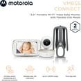 thumbnail image 2 of Motorola VM855 Connect HD Wi-Fi Video Baby Monitor with 5" Color Screen & Flex Mount|Two-Way Talk, 2 of 13