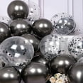 thumbnail image 5 of 20 globos de látex con confeti dorado cromado para decoración de fiestas de cumpleaños para niños, adultos, niños y niñas, suministros para baby shower y bodas, 5 of 5