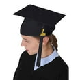 thumbnail image 6 of Pebbuoy Adult Unisex Graduation Hat with Tassel Solid Color 2024 Graduation Bachelor Hat Festive Party Decor, 6 of 7