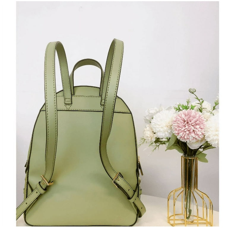 Michael Kors Women s Medium Pebbled Leather Backpack Light Sage Walmart