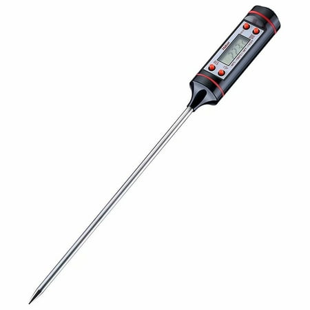 Habor CP1 Meat Thermometer Digital Cooking Thermometer [5.9 Inch Long Probe] with Instant Read, LCD Screen, Anti-Corrosion, Best for Kitchen, Grill, BBQ, Milk, and Bath (Best Bbq Thermometer Reviews)