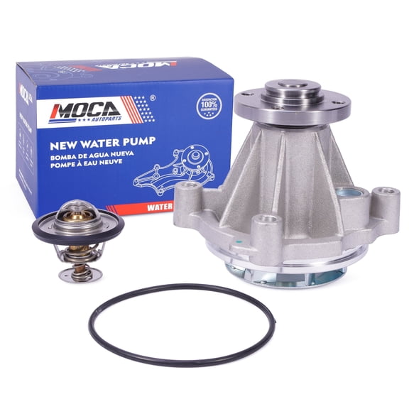 MOCA AUTOPARTS Water Pump w/ Thermostat Fit for 2000 & 2002-2004 & 2007-2008 Ford Mustang 4.6L & 1999-2002 Ford Crown Victoria 4.6L