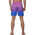 thumbnail image 3 of Unique Bargains Men's Contrasting Colors Patterned Beach Swimming Board Shorts 30 Blue, 3 of 5