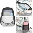 thumbnail image 4 of Dinosaur and Plant White Pattern 17" School Backpacks for Teens,Waterproof Oxford Fabric,S-Shape Padded Straps for School,Travel,Hiking,Camping, 4 of 6
